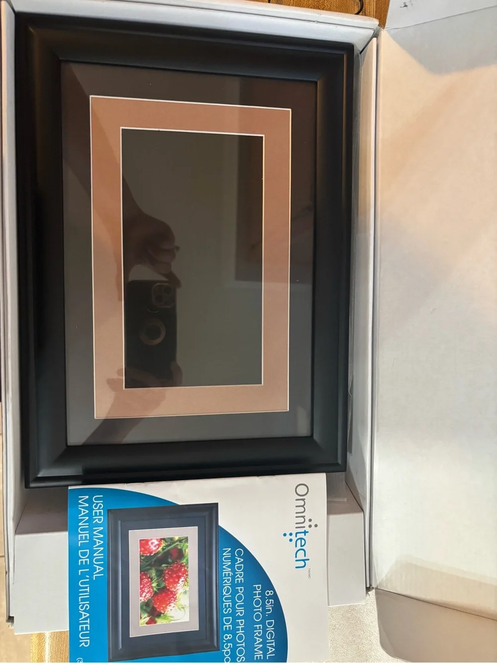 8.5 in. Digital Photo Frame in Blue - 7-inch Upgrade